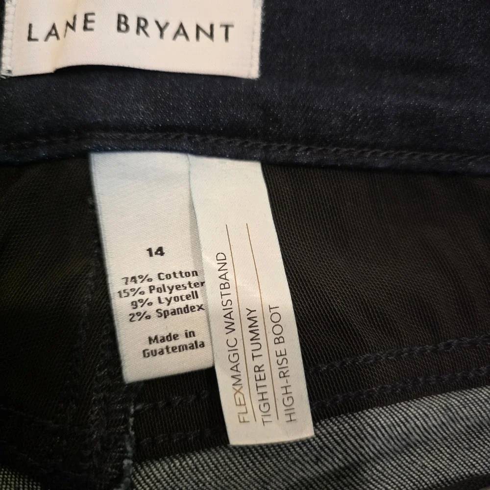 Lane Bryant Tighter Tummy Flex Magic Waistband High Rise Bootcut Jeans Size 14 - Picture 3 of 9
